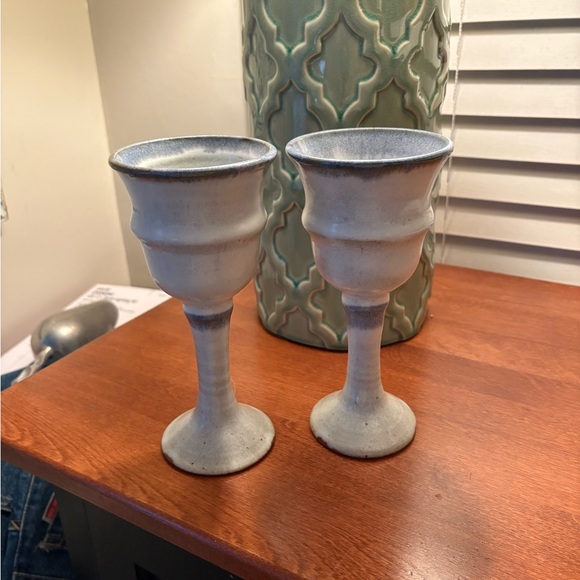 Other - Vintage MCM  OA Studio handmade Stoneware Pottery Goblets